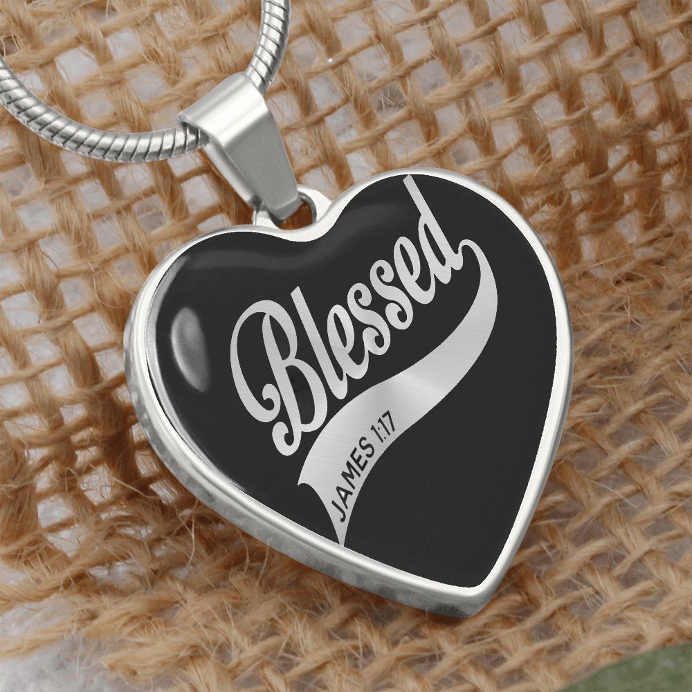 You Are Blessed – Luxury Heart Pendant Necklace – Gift for Her