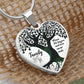 Family, Where Life Begins & Love Never Ends - Heart Necklace - Gift for Her