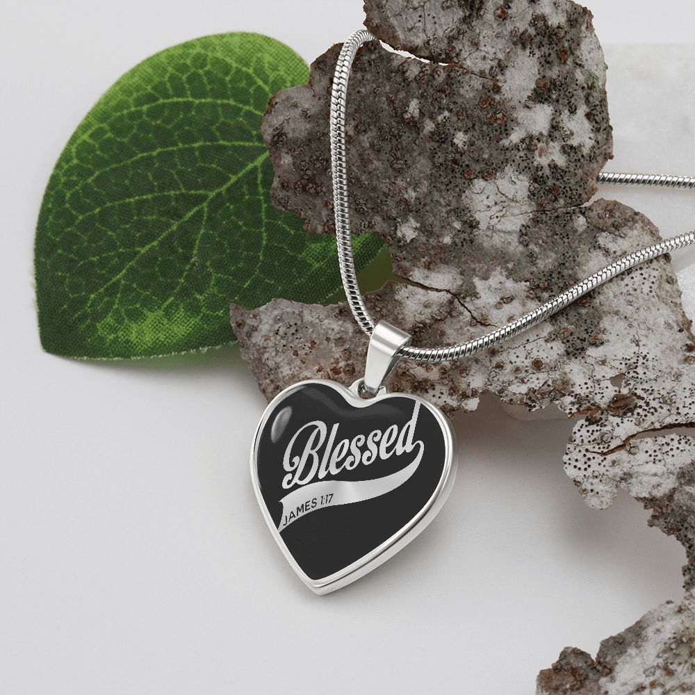 You Are Blessed – Luxury Heart Pendant Necklace – Gift for Her