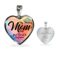 My Precious Mom, My Best Friend & Confidant - Luxury Heart Pendant Necklace - Gift for Mom