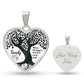 Family, Where Life Begins & Love Never Ends - Heart Necklace - Gift for Her