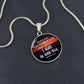 When You Go Through Deep Water, I Will Be With You - Circle Necklace - Gift for Her - Gift for Him