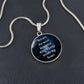 You Are The Most Beautiful Thing I Keep Inside My Heart - Luxury Circle Pendant Necklace - Gift for Her