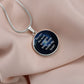 You Are The Most Beautiful Thing I Keep Inside My Heart - Luxury Circle Pendant Necklace - Gift for Her