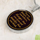 You Are Braver Than You Believe - Luxury Circle Pendant Necklace - Gift for Her