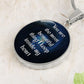 You Are The Most Beautiful Thing I Keep Inside My Heart - Luxury Circle Pendant Necklace - Gift for Her
