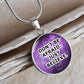Don't Be Afraid Just Believe - Circle Pendant Necklace - Gift for Her - Gift for Him