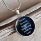 You Are The Most Beautiful Thing I Keep Inside My Heart - Luxury Circle Pendant Necklace - Gift for Her