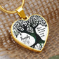 Family, Where Life Begins & Love Never Ends - Heart Necklace - Gift for Her