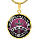 To My Mom, God Blessed Me When He Gave Me You - Circle Necklace - Gift for Mom