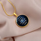 You Are The Most Beautiful Thing I Keep Inside My Heart - Luxury Circle Pendant Necklace - Gift for Her