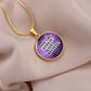 Don't Be Afraid Just Believe - Circle Pendant Necklace - Gift for Her - Gift for Him