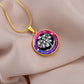 Mom, You Are The Heart Of Our Family - Luxury Circle Pendant Necklace - Gift for Mom