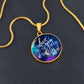 Love You To The Moon & Back, Mom - Circle Necklace - Gift for Mom