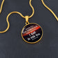 When You Go Through Deep Water, I Will Be With You - Circle Necklace - Gift for Her - Gift for Him
