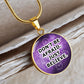 Don't Be Afraid Just Believe - Circle Pendant Necklace - Gift for Her - Gift for Him
