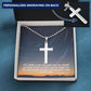 The Lord is My Strength and My Shield - Personalized Cross Necklace - Gift for Him - Gift for Her