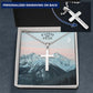 Faith Over Fear - Personalized Cross Necklace - Gift for Him - Gift for Her