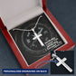 Never Will I Leave You, Never Will I Forsake You - Personalized Cross Necklace - Gift for Him - Gift for Her