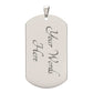 Faith - Dog Tag Necklace - Gift for Him - Gift for Her