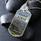 Stand Firm in the Faith - Dog Tag Necklace - Gift for Him - Gift for Her