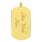 Stand Firm in the Faith - Dog Tag Necklace - Gift for Him - Gift for Her