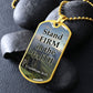 Stand Firm in the Faith - Dog Tag Necklace - Gift for Him - Gift for Her