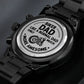 Biker Dad, Like A Normal Dad Only Much More Awesome - Engraved Design Black Chronograph Watch - Gift for Dad