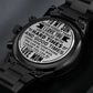 To My Son, Never Forget That I Love You - Engraved Design Black Chronograph Watch - Gift for Son