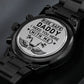 Ride Safe Daddy, I Need You Here With Me - Engraved Design Black Chronograph Watch - Gift for Dad
