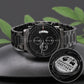 Husband, Adventures Together Last A Lifetime - Engraved Design Black Chronograph Watch - Gift for Husband