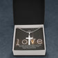 To My Husband, I Have Fallen In Love A Thousand Times With The Same Person - Stainless Cross Necklace w/ Ball Chain - Gift for Husband