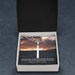 To My Man, My Love For You Will Never Fade Away Till Eternity - Stainless Cross Necklace w/ Ball Chain - Gift for Him