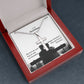 To My Soulmate, My Love For You Has No End, No Boundary - Stainless Cross Necklace - Gift for Him