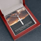 To My Man, My Love For You Will Never Fade Away Till Eternity - Stainless Cross Necklace w/ Ball Chain - Gift for Him