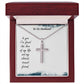 To My Husband, In You I've Found The Love Of My Life - Stainless Cross Necklace with Ball Chain - Gift for Husband