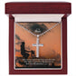 To My Man, Forever To Love You Till Eternity - Stainless Cross Necklace w/ Ball Chain - Gift for Him