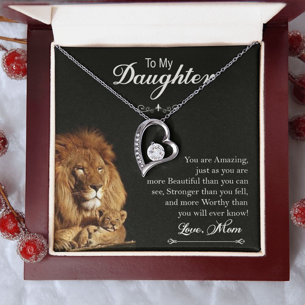 To My Daughter, You Are Amazing – Forever Love Necklace – Gift for Daughter