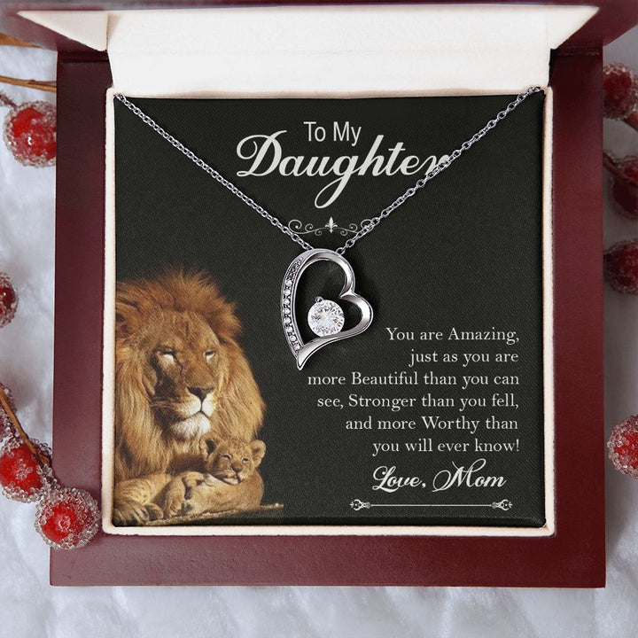 To My Daughter, You Are Amazing – Forever Love Necklace – Gift for Daughter