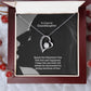 To A Special Granddaughter, Spend This Valentine's Day With Love & Happiness - Forever Love Necklace - Gift for Granddaughter