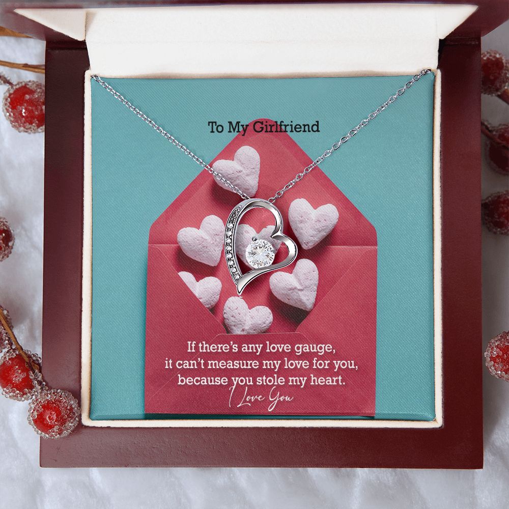 To My Girlfriend, You Stole My Heart - Forever Love Necklace - Gift for Girlfriend