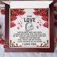 To My Love - I Love You With All My Heart - Forever Love Necklace - Gift for Her