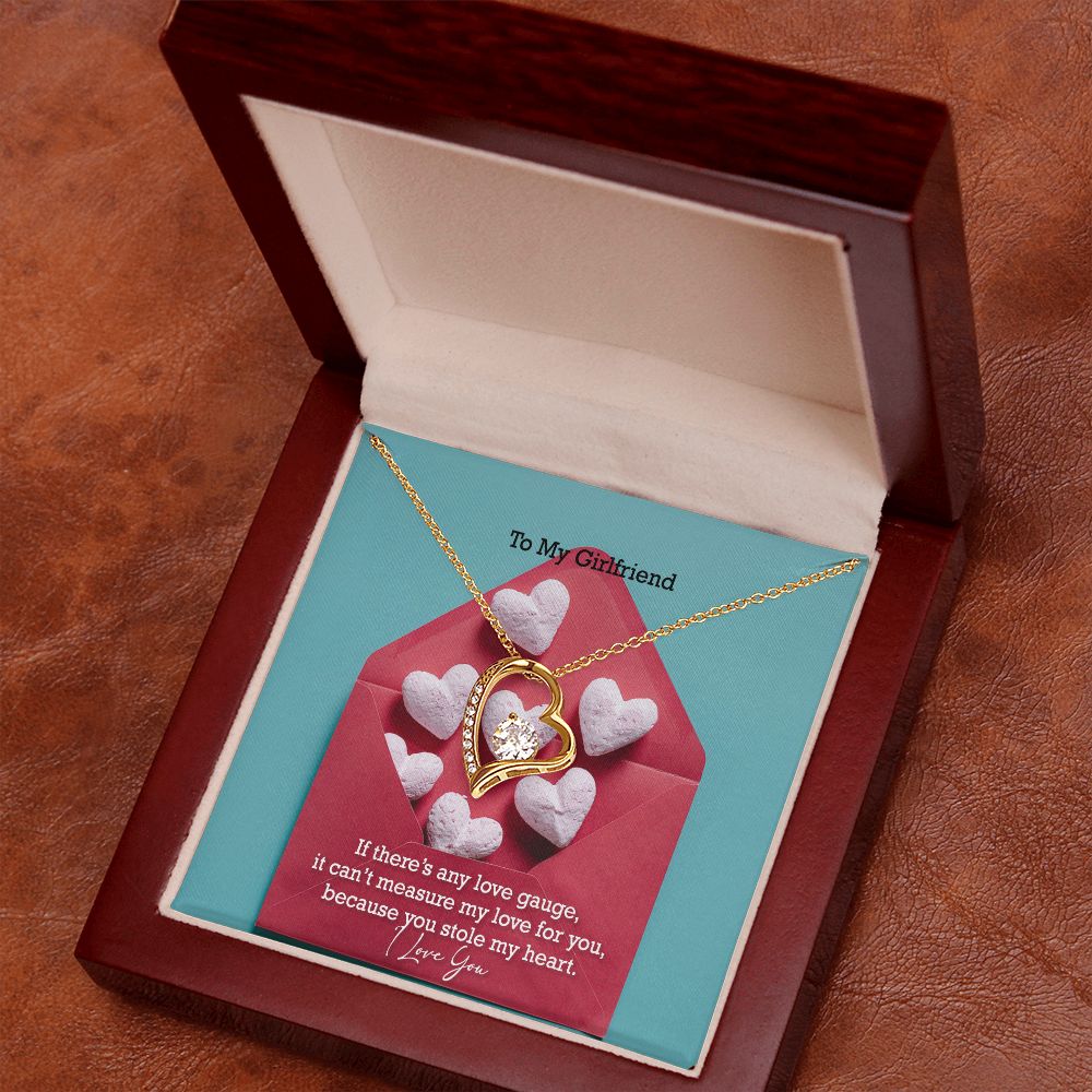 To My Girlfriend, You Stole My Heart - Forever Love Necklace - Gift for Girlfriend