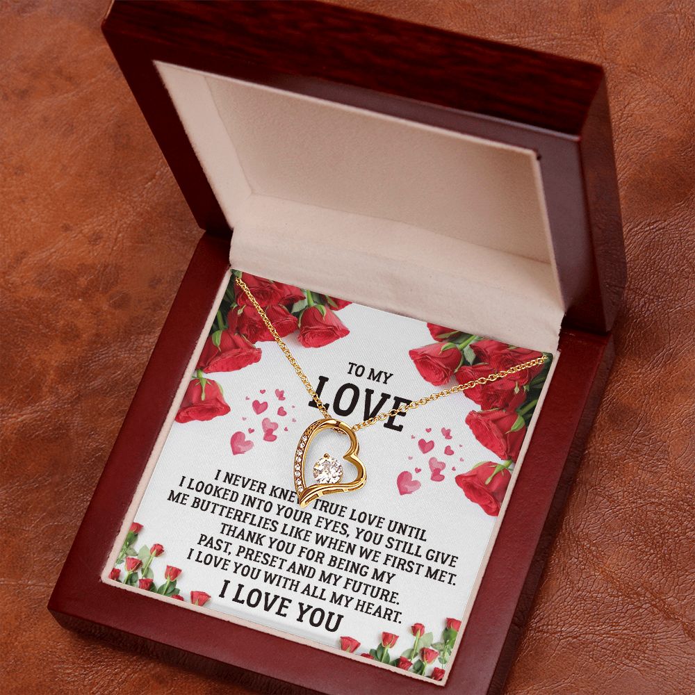 To My Love - I Love You With All My Heart - Forever Love Necklace - Gift for Her