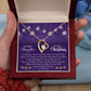 To My Daughter, Merry Christmas Always Be My Little Girl - Forever Love Necklace - Gift for Daughter
