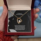 To A Special Granddaughter, Spend This Valentine's Day With Love & Happiness - Forever Love Necklace - Gift for Granddaughter