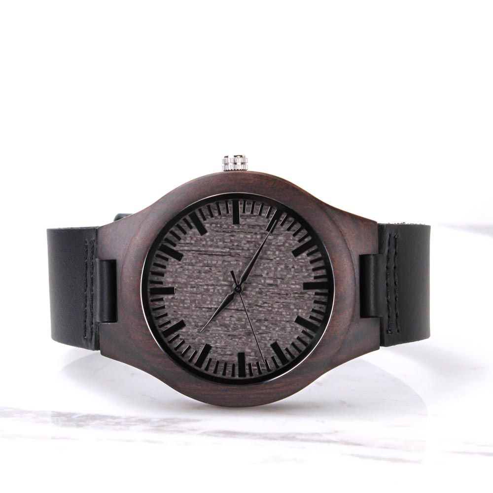 I'm Dad, Just Like A Normal Dad Except Much Cooler - Engraved Wooden Watch - Gift for Dad