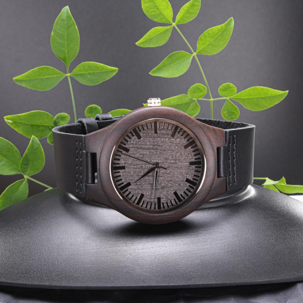 I'm Dad, Just Like A Normal Dad Except Much Cooler - Engraved Wooden Watch - Gift for Dad