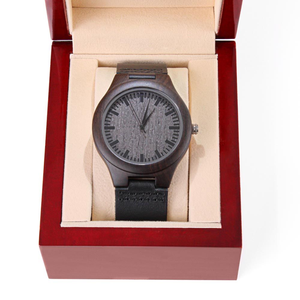 I'm Dad, Just Like A Normal Dad Except Much Cooler - Engraved Wooden Watch - Gift for Dad