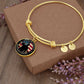 Warning: This Daughter is Protected by a Veteran - Circle Bangle - Gift for Daughter